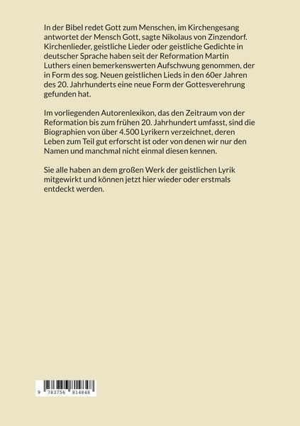 Produktbild: Autorenlexikon geistlicher Lyrik deutscher Sprache, Band 2