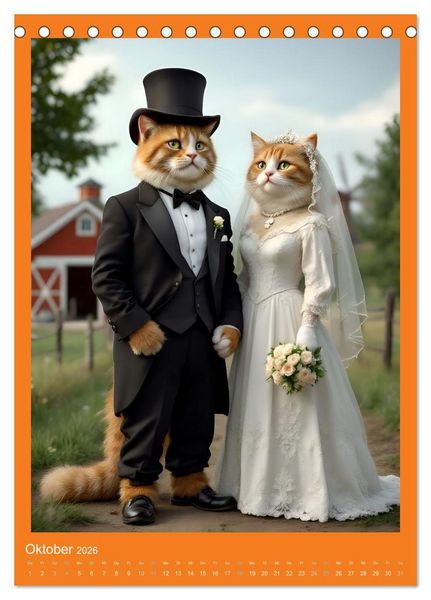 Produktbild: Nicht nur ein Vogel wollte Hochzeit halten (Tischkalender 2026 DIN A5 hoch), CALVENDO Monatskalender