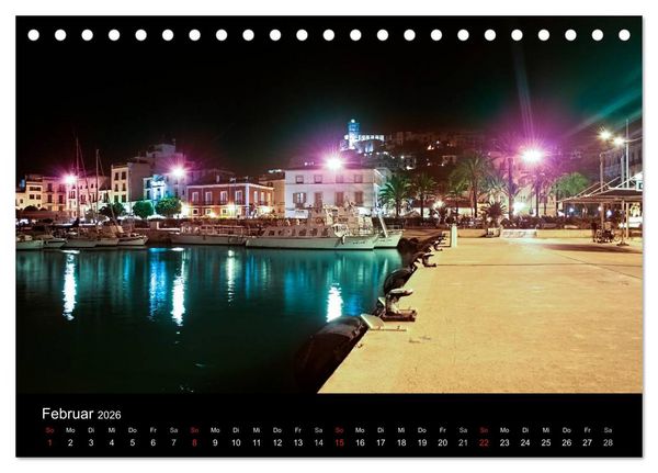 Produktbild: Ibiza by night (Tischkalender 2026 DIN A5 quer), CALVENDO Monatskalender