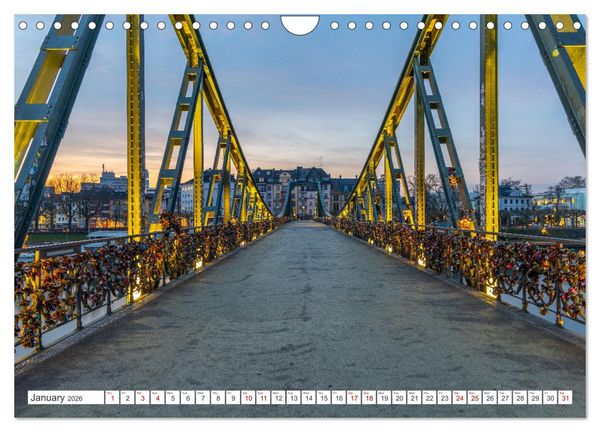 Produktbild: Frankfurt most beautiful places (Wall Calendar 2026 DIN A4 landscape), CALVENDO 12 Month Wall Calendar