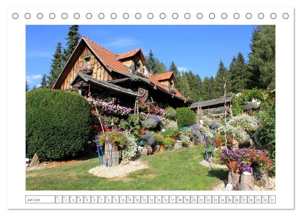 Produktbild: K&auml;rnten - Das Wanderparadies im S&uuml;den &Ouml;sterreichs (Tischkalender 2026 DIN A5 quer), CALVENDO Monatskalender