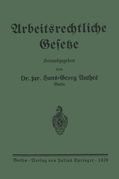 Produktbild: Arbeitsrechtliche Gesetze