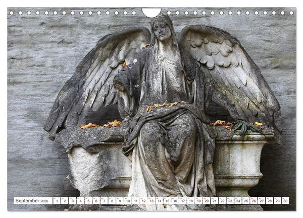 Produktbild: Alte Grabdenkm&auml;ler (Wandkalender 2026 DIN A4 quer), CALVENDO Monatskalender