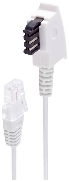 Shiverpeaks DSL Anschlusskabel [1x TAE-F-Stecker - 1x RJ45-Stecker 8p2c] 0.5m Weiß