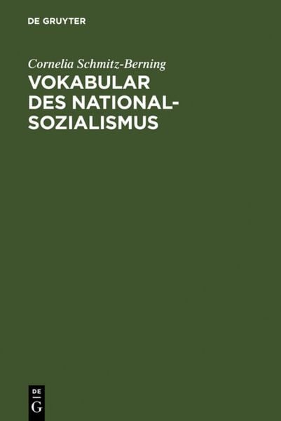 Produktbild: Vokabular des Nationalsozialismus