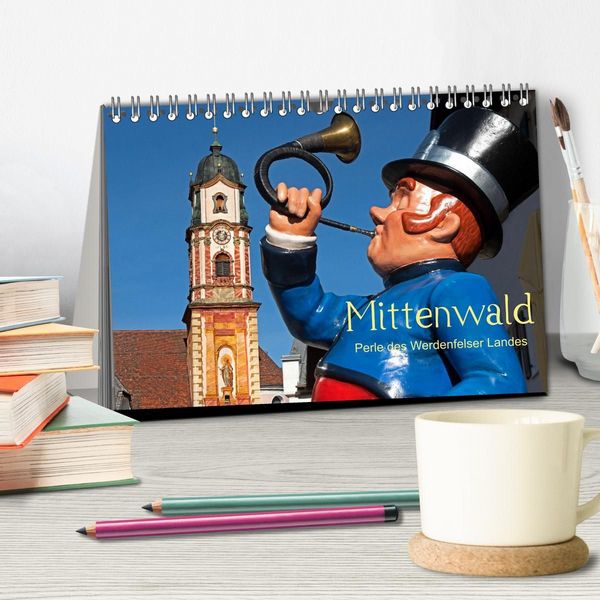 Produktbild: Mittenwald - Perle des Werdenfelser Landes (Tischkalender 2027 DIN A5 quer), CALVENDO Monatskalender