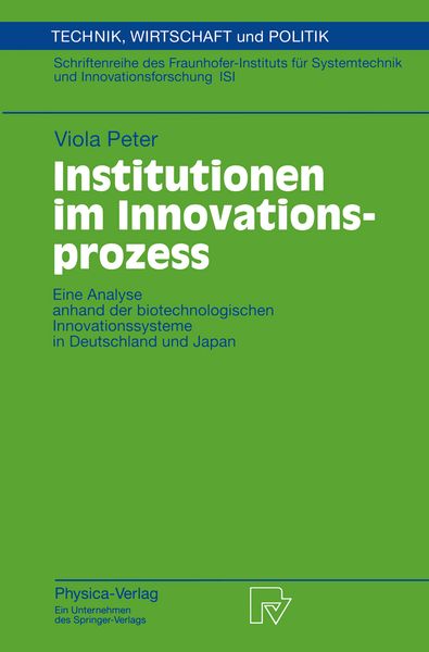 Produktbild: Institutionen im Innovationsprozess