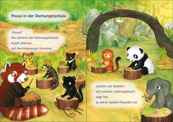 Produktbild: Lesel&ouml;wen Lesetraining 1. Klasse - Ein Panda in der Dschungelschule