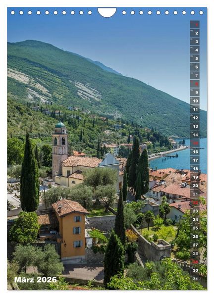 Produktbild: IDYLLISCHER GARDASEE Riva del Garda und Torbole (Wandkalender 2026 DIN A4 hoch), CALVENDO Monatskalender