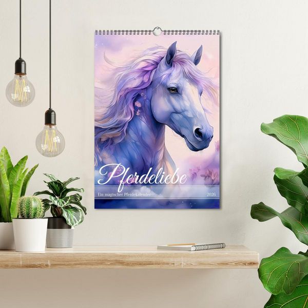 Produktbild: Pferdeliebe - Ein magischer Pferdekalender (Wandkalender 2026 DIN A3 hoch), CALVENDO Monatskalender