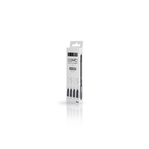 Produktbild: Copic Multiliner-Set verschiedene Graut&ouml;ne 0.3mm/0.5mm 4 St&uuml;ck