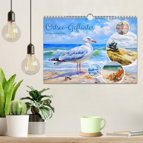 Produktbild: Ostsee-Gefl&uuml;ster - Entspannung am Meer (Wandkalender 2026 DIN A4 quer), CALVENDO Monatskalender
