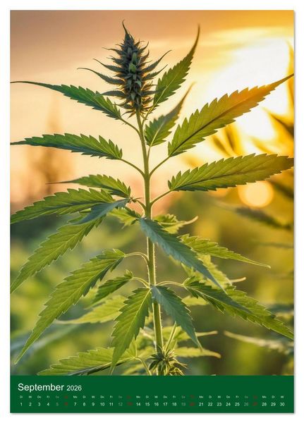 Produktbild: Grow your Year - Der Cannabis Kalender f&uuml;r Fans und Grower (Tischkalender 2026 DIN A5 hoch), CALVENDO Monatskalender
