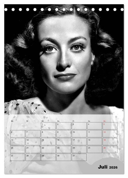 Produktbild: Filmstars der goldenen Leinwandjahre (Tischkalender 2026 DIN A5 hoch), CALVENDO Monatskalender