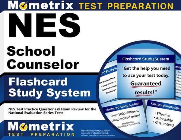 Produktbild: NES School Counselor Flashcard Study System