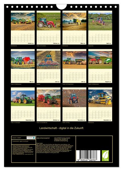 Produktbild: Landwirtschaft - digital in die Zukunft (Wandkalender 2026 DIN A4 hoch), CALVENDO Monatskalender