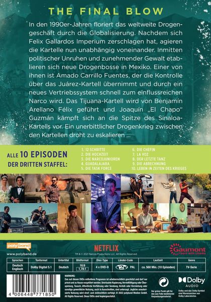 Produktbild: NARCOS: MEXICO - Staffel 3 [4 DVDs]