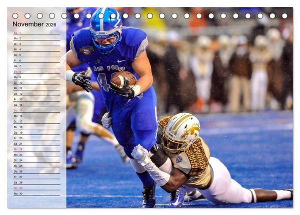 Produktbild: Sport. American Football (Tischkalender 2026 DIN A5 quer), CALVENDO Monatskalender