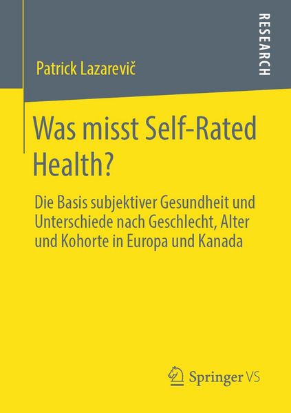 Produktbild: Was misst Self-Rated Health?