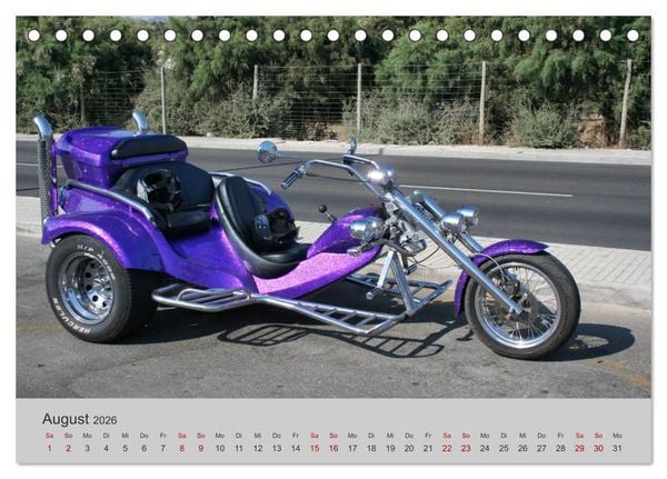Produktbild: Trikes - Unterwegs auf drei R&auml;dern (Tischkalender 2026 DIN A5 quer), CALVENDO Monatskalender