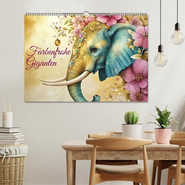Produktbild: Farbenfrohe Giganten (Wandkalender 2026 DIN A2 quer), CALVENDO Monatskalender