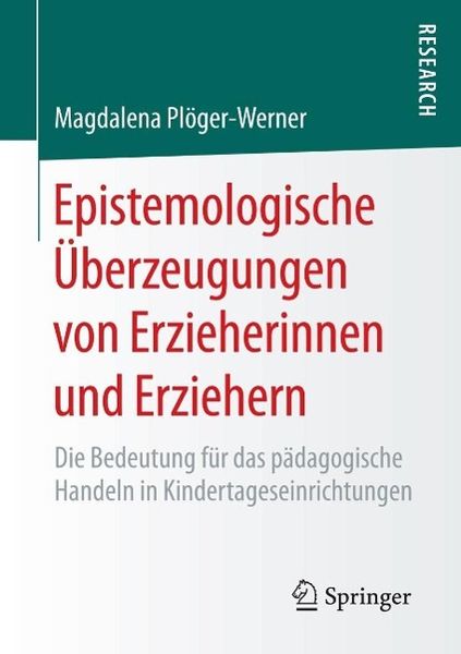 Produktbild: Epistemologische &Uuml;berzeugungen von Erzieherinnen und Erziehern