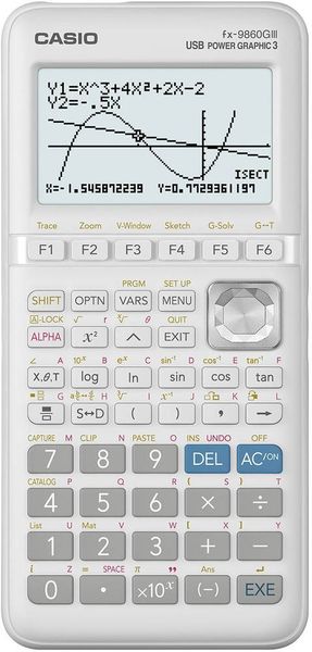 Casio FX-9860GIII Grafikrechner Schwarz, Silber Display (Stellen): 21 batteriebetrieben (B x H x T) 91.5 x 21.2 x 184 mm