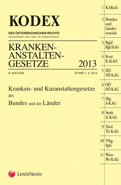Produktbild: KODEX Krankenanstaltengesetze 2013