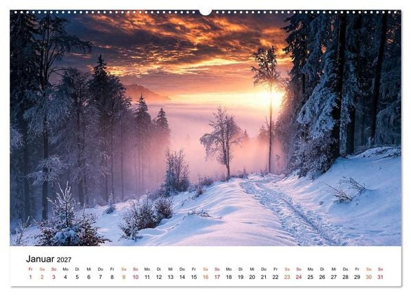 Produktbild: Sonnenjahr (Wandkalender 2027 DIN A2 quer), CALVENDO Monatskalender