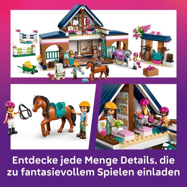 Produktbild: LEGO Friends 42688 Pferdestall und Reitschule, Pferdefiguren Spielset