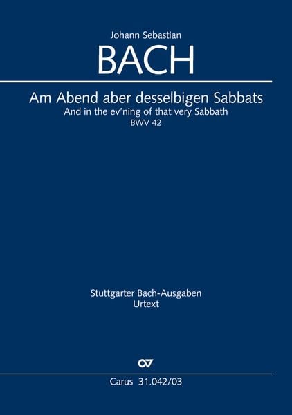 Produktbild: Am Abend aber desselbigen Sabbats (Klavierauszug)