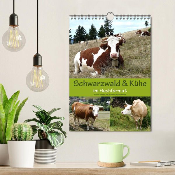Produktbild: Schwarzwald und K&uuml;he im Hochformat (Wandkalender 2026 DIN A4 hoch), CALVENDO Monatskalender