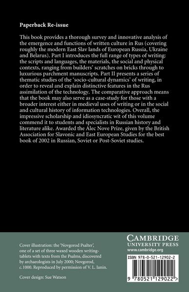 Produktbild: Writing, Society and Culture in Early Rus, C.950 1300