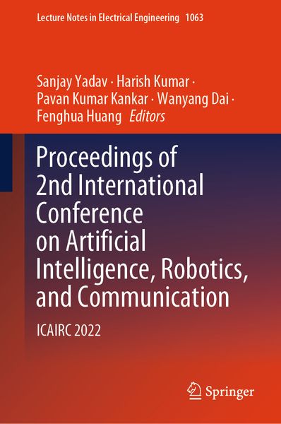 Produktbild: Proceedings of 2nd International Conference on Artificial Intelligence, Robotics, and Communication