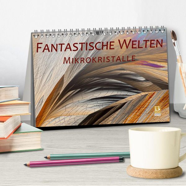 Produktbild: Fantastische Welten Mikrokristalle (Tischkalender 2026 DIN A5 quer), CALVENDO Monatskalender
