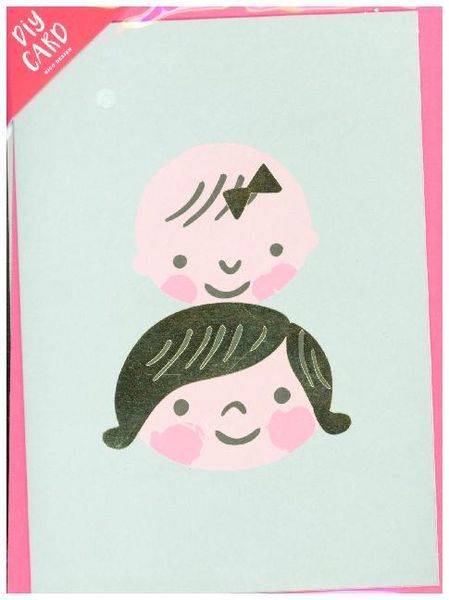 Diy Card, Kindergesichter