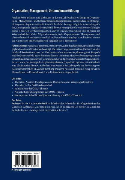 Produktbild: Organisation, Management, Unternehmensf&uuml;hrung