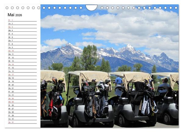 Produktbild: Abenteuer Golfspielen. Impressionen (Wandkalender 2026 DIN A4 quer), CALVENDO Monatskalender