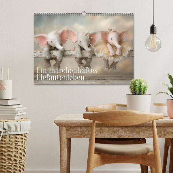 Produktbild: Ein m&auml;rchenhaftes Elefantenleben (Wandkalender 2027 DIN A3 quer), CALVENDO Monatskalender