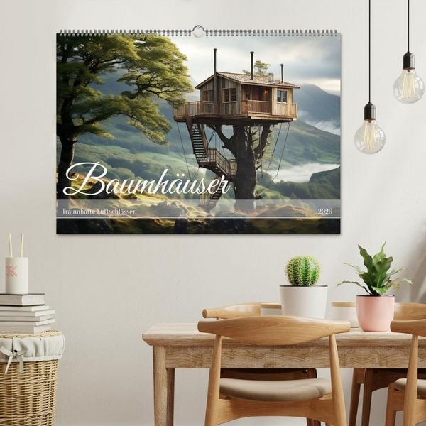 Produktbild: Baumh&auml;user - Traumhafte Luftschl&ouml;sser (Wandkalender 2026 DIN A2 quer), CALVENDO Monatskalender