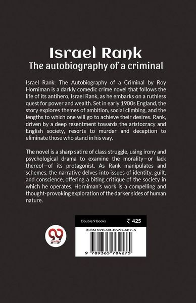 Produktbild: Israel Rank The autobiography of a criminal