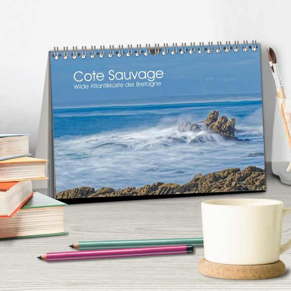 Produktbild: Cote Sauvage. Wilde Atlantikk&uuml;ste der Bretagne. (Tischkalender 2026 DIN A5 quer), CALVENDO Monatskalender