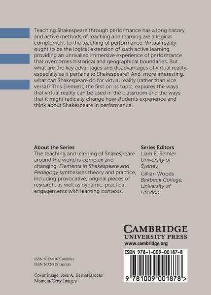 Produktbild: Shakespeare and Virtual Reality