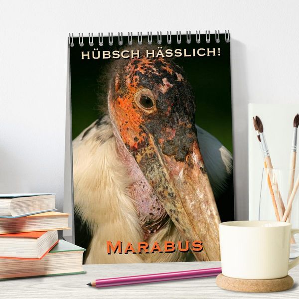 Produktbild: H&uuml;bsch h&auml;sslich! Marabus (Tischkalender 2026 DIN A5 hoch), CALVENDO Monatskalender