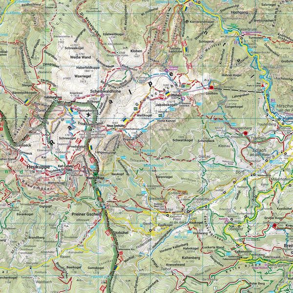Produktbild: Freytag & berndt Wanderkarte WK 022 Schneeberg - Rax, Semmering - Schneealpe 1:50.000