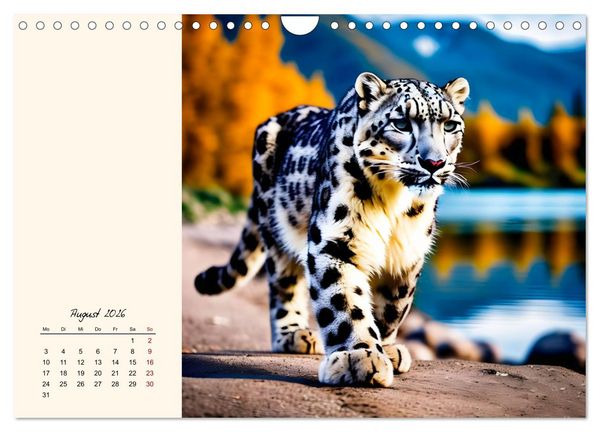 Produktbild: Im Reich der Schneeleoparden (Wandkalender 2026 DIN A4 quer), CALVENDO Monatskalender