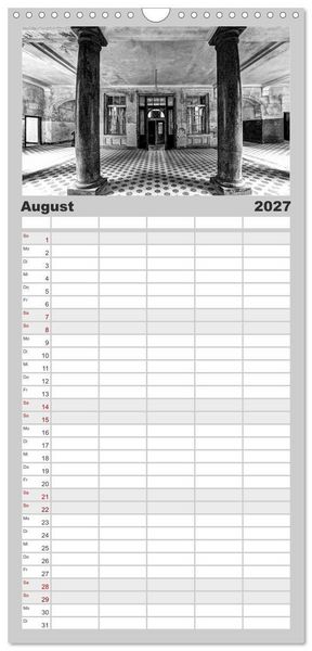 Produktbild: Familienplaner 2027 - Lost Beauty mit 5 Spalten (Wandkalender, 21 x 45 cm) CALVENDO