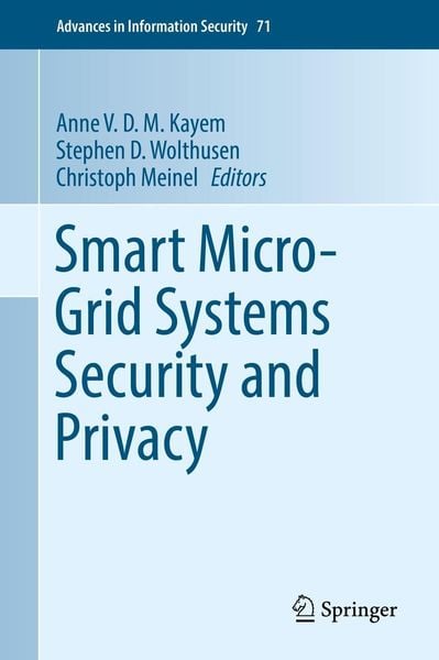 Produktbild: Smart Micro-Grid Systems Security and Privacy