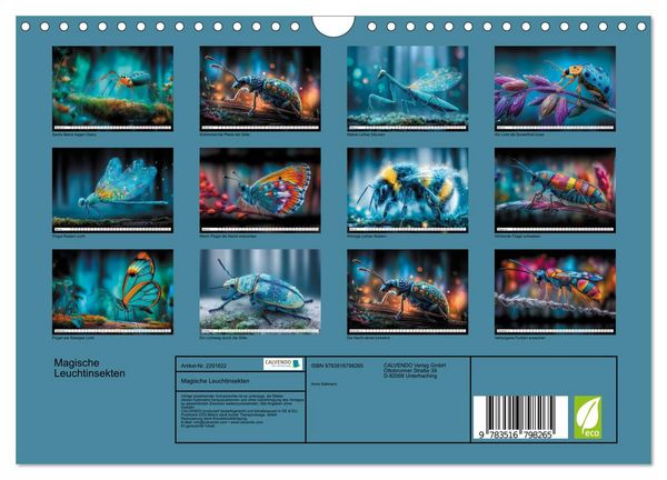 Produktbild: Magische Leuchtinsekten (Wandkalender 2027 DIN A4 quer), CALVENDO Monatskalender
