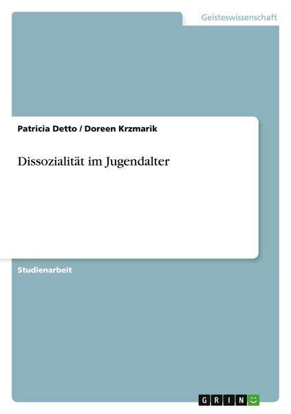 Produktbild: Dissozialit&auml;t im Jugendalter